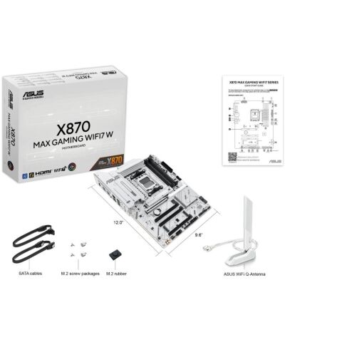 Материнская плата ASUS X870 MAX GAMING WIFI7 W - Нулевой остаток (Feed)  - Нулевой остаток (Feed) 