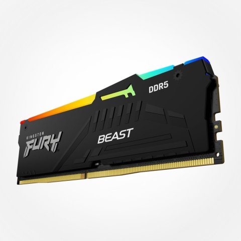 Модуль памяти для компьютера DDR5 64GB (2x32GB) 5200 MHz Beast RGB EXPO Kingston Fury (ex.HyperX) (KF552C36BBEAK2-64) - Нулевой остаток (Feed) - Нулевой остаток (Feed)
