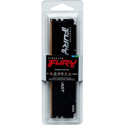 Модуль памяти для компьютера DDR5 32GB 5200 MHz Beast EXPO Black Kingston Fury (ex.HyperX) (KF552C40BB2-32) - Нулевой остаток (Feed)  - Нулевой остаток (Feed)