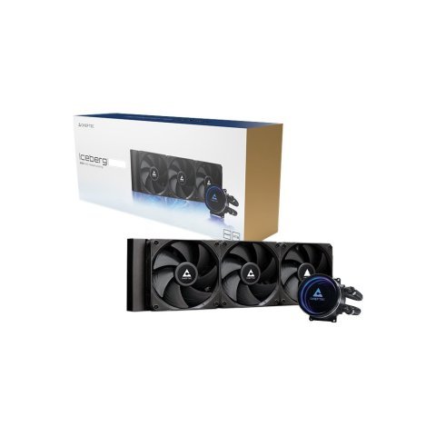 Система жидкостного охлаждения Chieftec Iceberg 360 DARK (CLC-360-BLK) - Нулевой остаток (Feed)  - Нулевой остаток (Feed) 