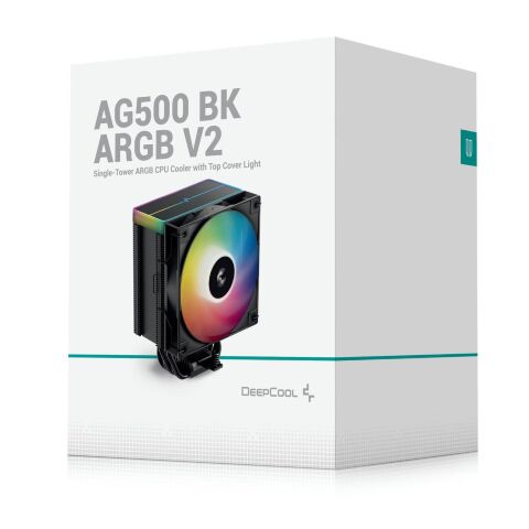 Кулер для процессора Deepcool AG500 BK ARGB V2 (R-AG500-BKAMMN-GJD) - Нулевой остаток (Feed)  - Нулевой остаток (Feed) 