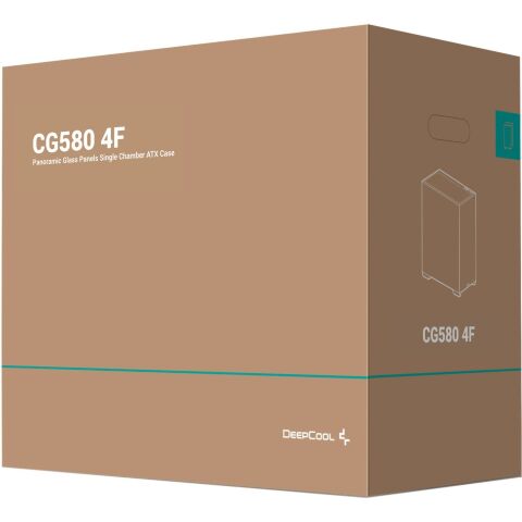 Корпус для ПК Deepcool CG580 4F Black (R-CG580-BKADA4-G-1) - Нулевой остаток (Feed) - Нулевой остаток (Feed)