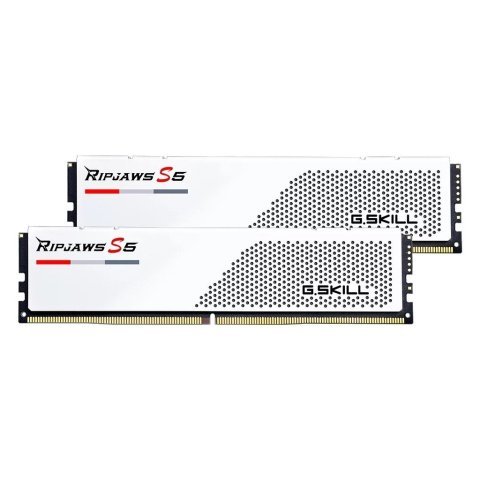 Модуль памяти для компьютера DDR5 32GB (2x16GB) 5600 MHz Ripjaws S5 White G.Skill (F5-5600J4040C16GX2-RS5W) - Нулевой остаток (Feed) - Нулевой остаток (Feed)