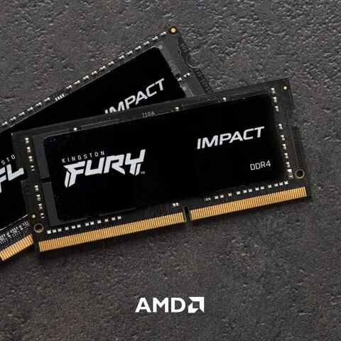 Модуль памяти для ноутбука SoDIMM DDR4 16GB 3200 MHz Impact Kingston Fury (ex.HyperX) (KF432S20IB/16) - Модули памяти к ноутбукам  - Модули памяти к ноутбукам 