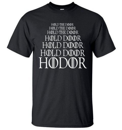 Футболка чоловіча HODOR Game of Thrones (розмір L) -   -  