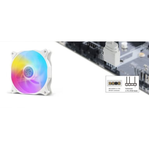 Кулер для корпуса Silver Stone Air Blazer 120RW-ARGB (SST-AB120RW-ARGB) - Нулевой остаток (Feed)  - Нулевой остаток (Feed) 