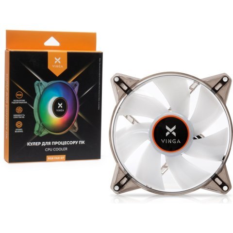 Кулер для корпуса Vinga RGB fan-07 - Вентиляторы к корпусам - Вентиляторы к корпусам