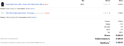 Изменение цены закупки товаров в заказе - Плагины  - Плагины 