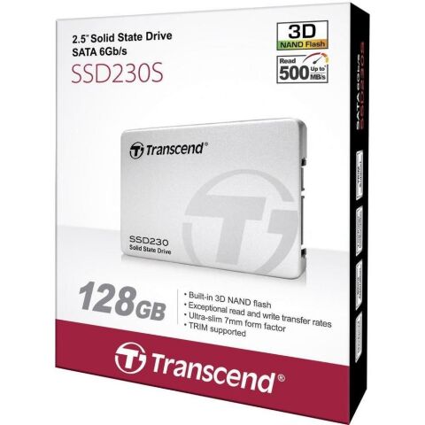 Накопитель SSD 2.5" 128GB Transcend (TS128GSSD230S) - Внутренние SSD  - Внутренние SSD 