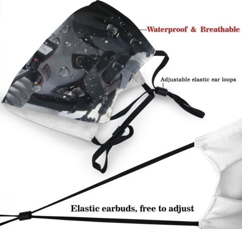 Маска защитная для лица Fighter Pilot Helmet + 2 угольных фильтра -   -  