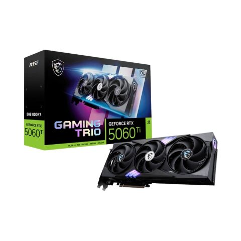 Видеокарта MSI GeForce RTX5060Ti 8Gb GAMING TRIO OC (RTX 5060 Ti 8G GAMING TRIO OC) - Видеокарты  - Видеокарты 