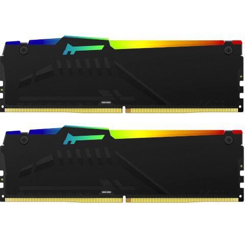 Модуль памяти для компьютера DDR5 32GB (2x16GB) 6000 MHz Beast RGB Kingston Fury (ex.HyperX) (KF560C36BBE2AK2-32) - Нулевой остаток (Feed) - Нулевой остаток (Feed)