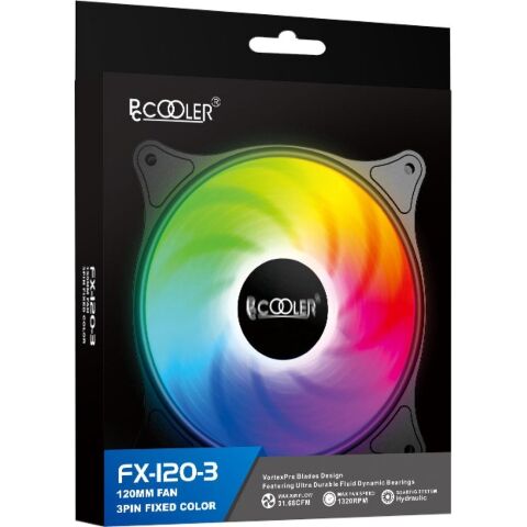 Кулер для корпуса PcCooler FX-120-3 - Нулевой остаток (Feed) - Нулевой остаток (Feed)