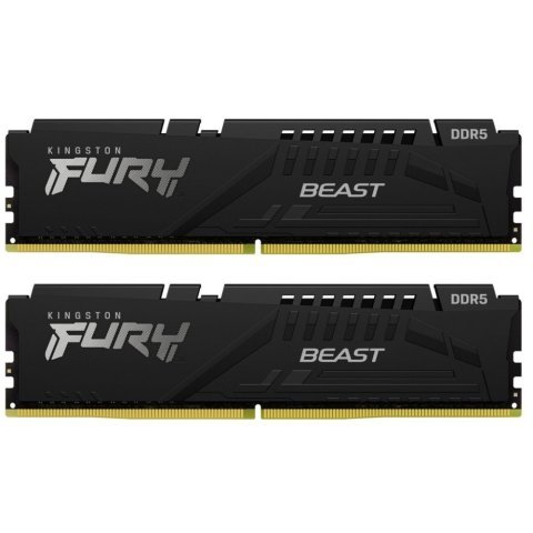 Модуль памяти для компьютера DDR5 32GB (2x16GB) 6800 MHz Beast Black EXPO Kingston Fury (ex.HyperX) (KF568C34BBEK2-32) - Нулевой остаток (Feed) - Нулевой остаток (Feed)