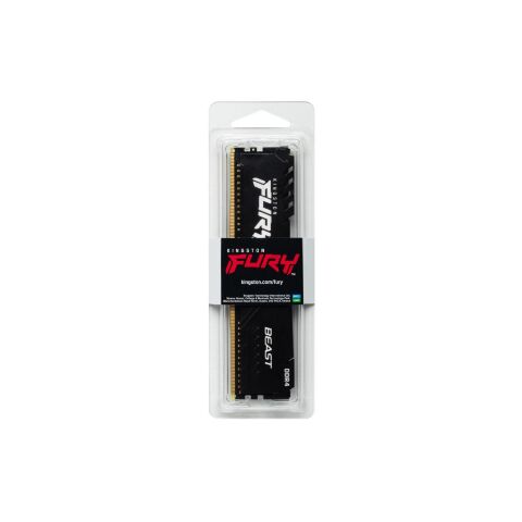 Модуль памяти для компьютера DDR4 16GB 3600 MHz Fury Beast Black Kingston Fury (ex.HyperX) (KF436C18BB/16) - Нулевой остаток (Feed)  - Нулевой остаток (Feed) 