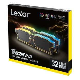 Модуль памяти для компьютера DDR5 32GB (2x16GB) 6000 MHz Thor RGB Lexar (LD5U16G60C38BG-RGD)