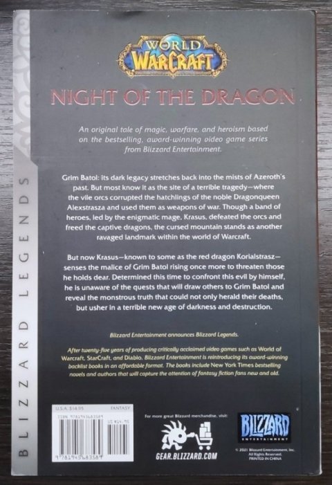 Книга World of Warcraft: Blizzard Legends - Night of the Dragon (мягкий переплёт) (Eng) -   -  