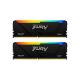 Модуль памяти для компьютера DDR4 64GB (2x32GB) 3200 MHz Beast RGB Black Kingston Fury (ex.HyperX) (KF432C16BB2AK2/64) - Модули памяти для компьютера - Модули памяти для компьютера
