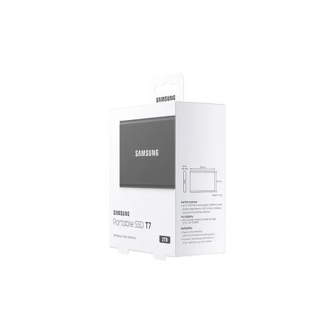 Накопитель SSD USB 3.2 2TB T7 Samsung (MU-PC2T0T/WW) - Нулевой остаток (Feed)  - Нулевой остаток (Feed) 