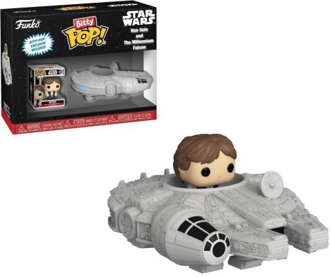 Фигурки Funko Bitty Ride: Star Wars Han Solo with Millenium Falcon фанко Хан Соло и Сокол тысячилетия -   -  
