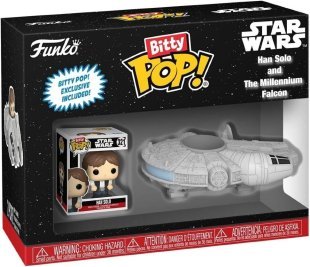 Фигурки Funko Bitty Ride: Star Wars Han Solo with Millenium Falcon фанко Хан Соло и Сокол тысячилетия
