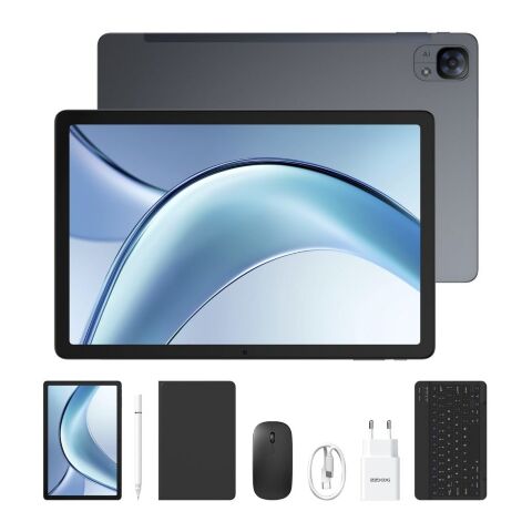 Планшет Doogee Tab E3 11" 8/256GB 4G (LTE) Grey VIP Edition Стилус,чохол,скло,клавіатура,мишка, БЖ (6923740264355) - Планшеты  - Планшеты 