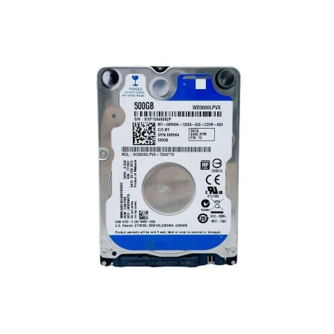 Жесткий диск для ноутбука 2.5" 500GB WD (WD5000LPVX) - Внутренние HDD  - Внутренние HDD 
