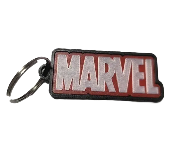 Брелок Marvel Logo Keychain Логотип ABS пластик 5 см.
