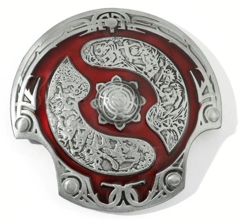 Декоративный щит Дота 2 Aegis of Champions Shield Dota 2 Silver/Red металл -   -  
