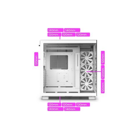 Корпус NZXT H9 Flow Edition White (CM-H91FW-01) - Нулевой остаток (Feed)  - Нулевой остаток (Feed)