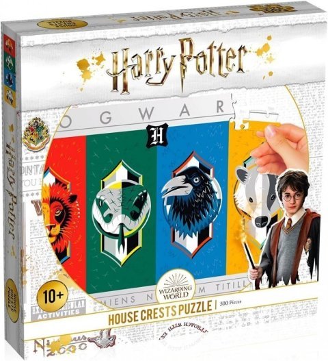 Пазл Гарри Поттер Факультеты Хогвартса Harry Potter Hogwarts House Crests Puzzle (500 деталей) -   -
