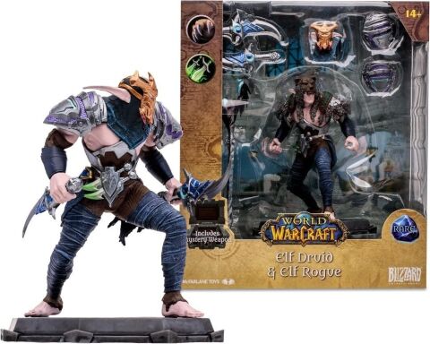 Фігурка McFarlane World of Warcraft Elf Druid Rogue Rare Варкрафт Ельф Друїд Розбійник 16 см. - -