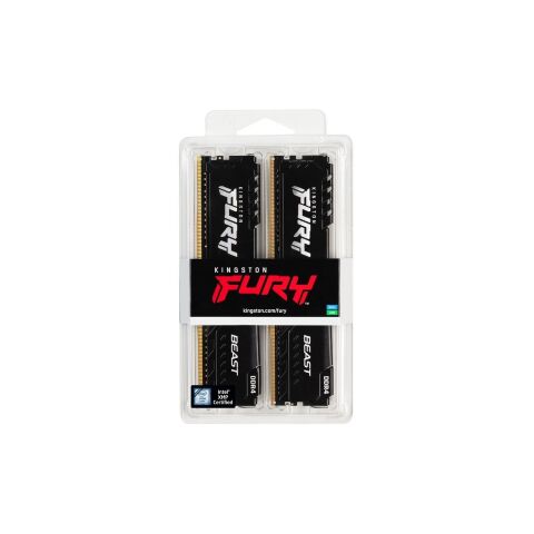 Модуль памяти для компьютера DDR4 32GB (2x16GB) 3200 MHz Beast Black Kingston Fury (ex.HyperX) (KF432C16BB1K2/32WP) - Нулевой остаток (Feed)  - Нулевой остаток (Feed) 