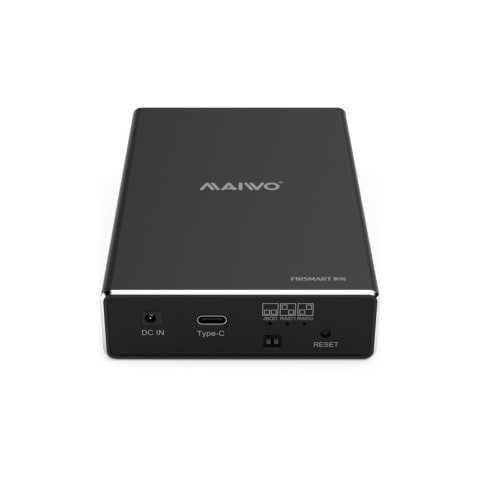 Карман внешний Maiwo 2*HDD 2.5" SATA/SSD up to 9.5mm USB3.1 GEN2 Type-C, RAID 0,1 (K25272C) - Нулевой остаток (Feed) - Нулевой остаток (Feed)