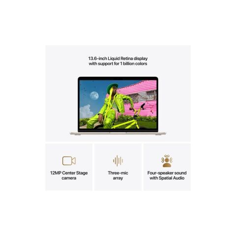 Ноутбук Apple MacBook Air 13 M5 A3449 Starlight (MDHD4UA/A) - Ноутбуки  - Ноутбуки 
