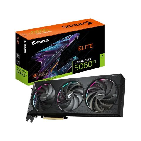 Видеокарта GIGABYTE GeForce RTX5060Ti 16Gb AORUS ELITE (GV-N506TAORUS E-16GD) - Нулевой остаток (Feed)  - Нулевой остаток (Feed) 