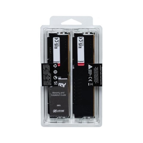 Модуль памяти для компьютера DDR5 64GB (2x32GB) 5600 MHz Fury Beast Black Kingston Fury (ex.HyperX) (KF556C36BBE2K2-64) - Нулевой остаток (Feed)  - Нулевой остаток (Feed)