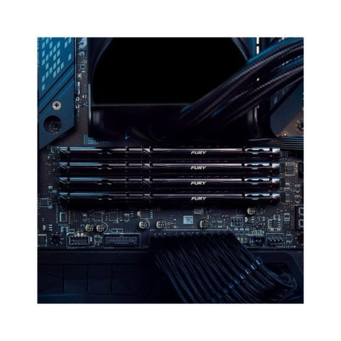 Модуль памяти для компьютера DDR5 64GB (2x32GB) 5600 MHz Fury Beast Black Kingston Fury (ex.HyperX) (KF556C36BBE2K2-64) - Нулевой остаток (Feed)  - Нулевой остаток (Feed)