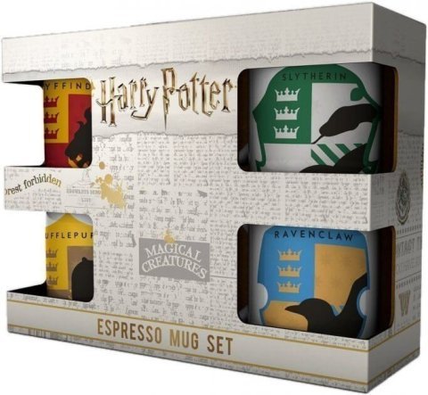 Набор кружек для эспресо Harry Potter House Pride Espresso Mug Set 150 мл. (4 шт.) -   -
