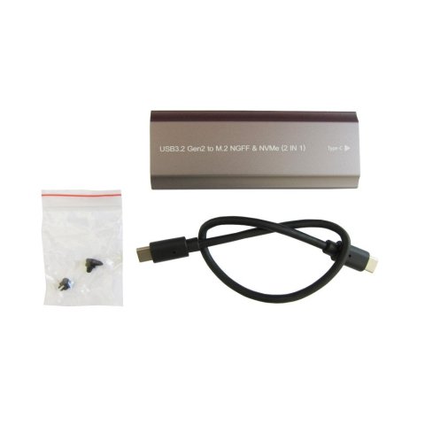 Карман внешний Dynamode M.2 SSD NVMe/SATA combo USB3.2 GEN2 USB-C (DM-CAD-SSD05) - Нулевой остаток (Feed) - Нулевой остаток (Feed)