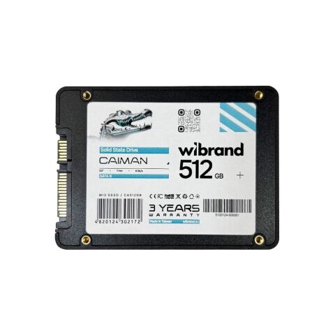Накопитель SSD 2.5" 512GB Caiman Wibrand (WI2.5SSD/CA512GB) - Внутренние SSD - Внутренние SSD