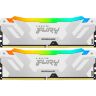 Модуль памяти для компьютера DDR5 32GB (2x16GB) 8000 MHz Renegade RGB White XMP Kingston Fury (ex.HyperX) (KF580C38RWAK2-32)