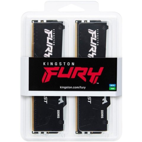 Модуль памяти для компьютера DDR5 64GB (2x32GB) 6400 MHz Beast RGB EXPO Kingston Fury (ex.HyperX) (KF564C32BBEAK2-64) - Нулевой остаток (Feed)  - Нулевой остаток (Feed)