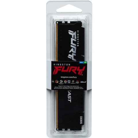 Модуль памяти для компьютера DDR5 32GB 5600 MHz Beast Black Kingston Fury (ex.HyperX) (KF556C36BBE2-32) - Нулевой остаток (Feed)  - Нулевой остаток (Feed) 