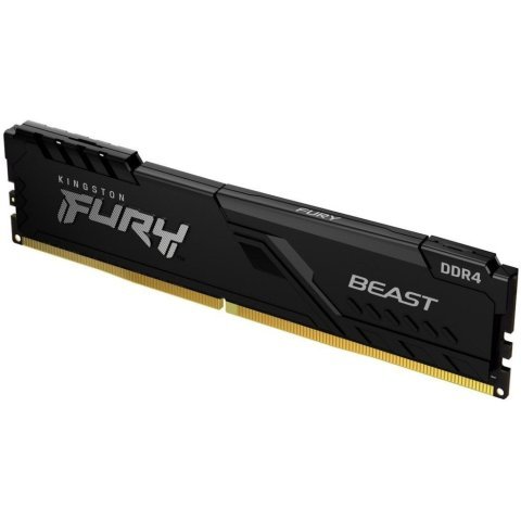 Модуль памяти для компьютера DDR4 16GB 3200 MHz Beast Black Kingston Fury (ex.HyperX) (KF432C16BB1/16WP) - Нулевой остаток (Feed)  - Нулевой остаток (Feed) 