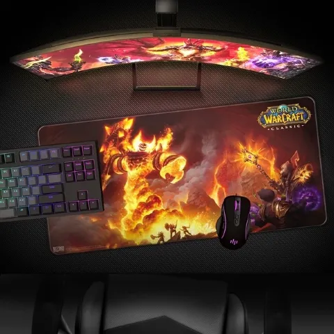 Килимок ігрова поверхня Blizzard World Of Warcraft Classic Ragnaros Рагнарос XL (90*42 cm) - -