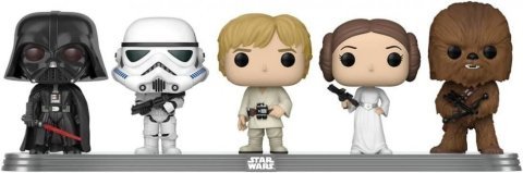 Фигурки Funko Star Wars Darth Vader, Stormtrooper, Luke Skywalker, Leia, Chewbacca 5 Pack (Galactic Convention 2022) - -