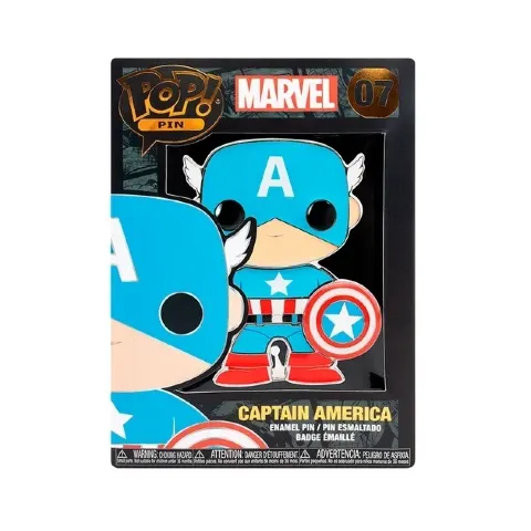 Значок Funko Pop Pins: Marvel Captain America фанко Марвел Капітан Америка 07 - -