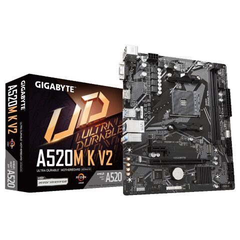 Материнская плата GIGABYTE A520M K V2 - Нулевой остаток (Feed) - Нулевой остаток (Feed)