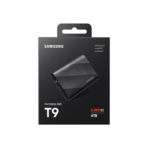 Накопитель SSD USB 3.2 4TB T9 Samsung (MU-PG4T0B/EU) - Внутренние SSD  - Внутренние SSD 